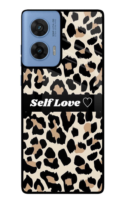 Leopard Print Self Love Moto G96 5G Back Cover