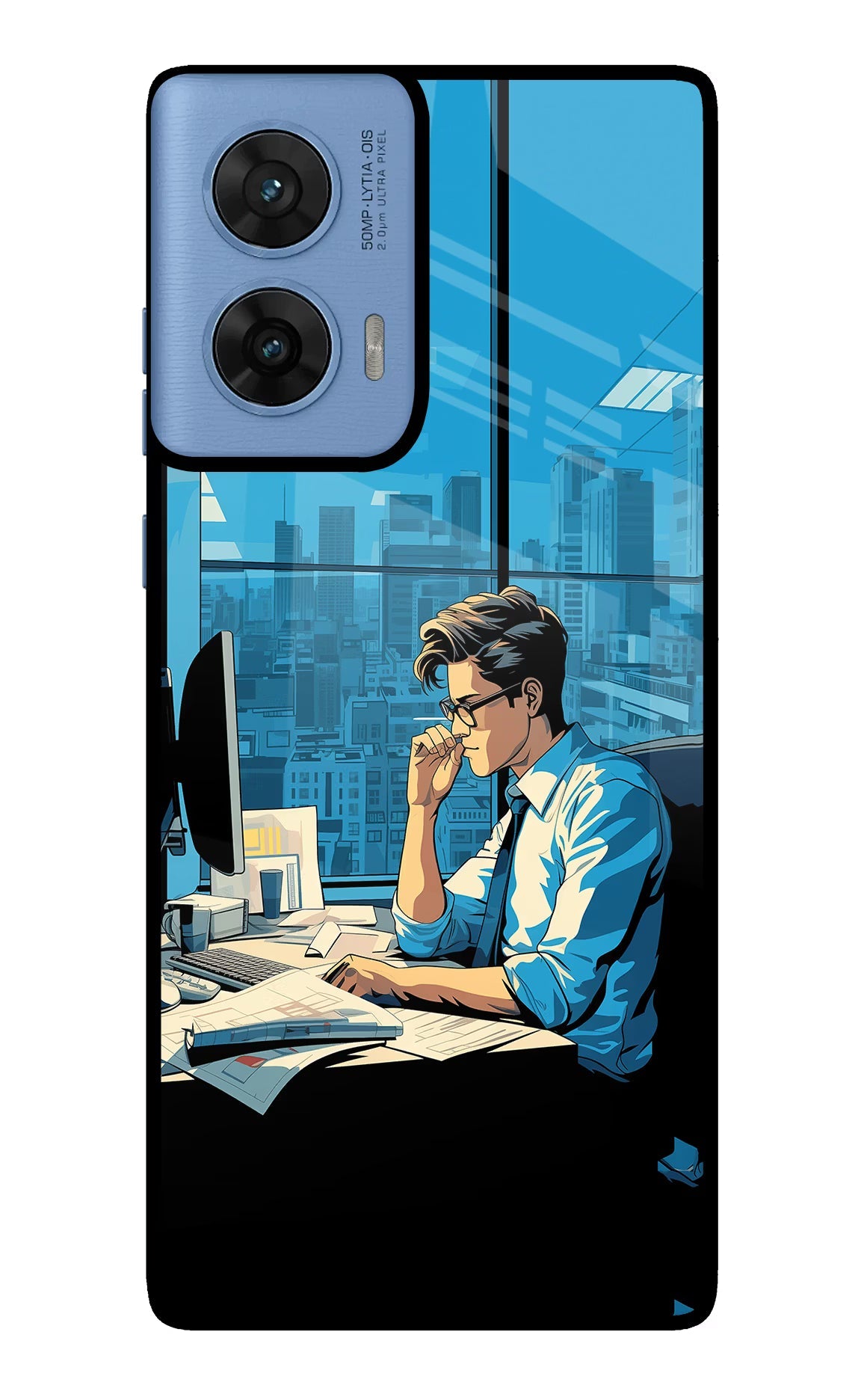 Focused Hustler (AI Generated) Moto G96 5G Back Cover