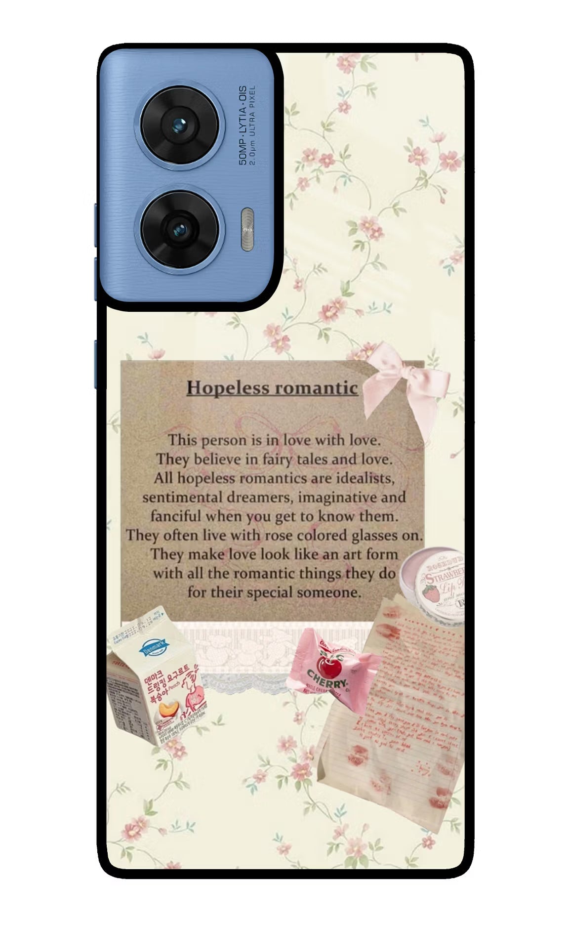 Hopeless Romantic Moto G96 5G Glass Case