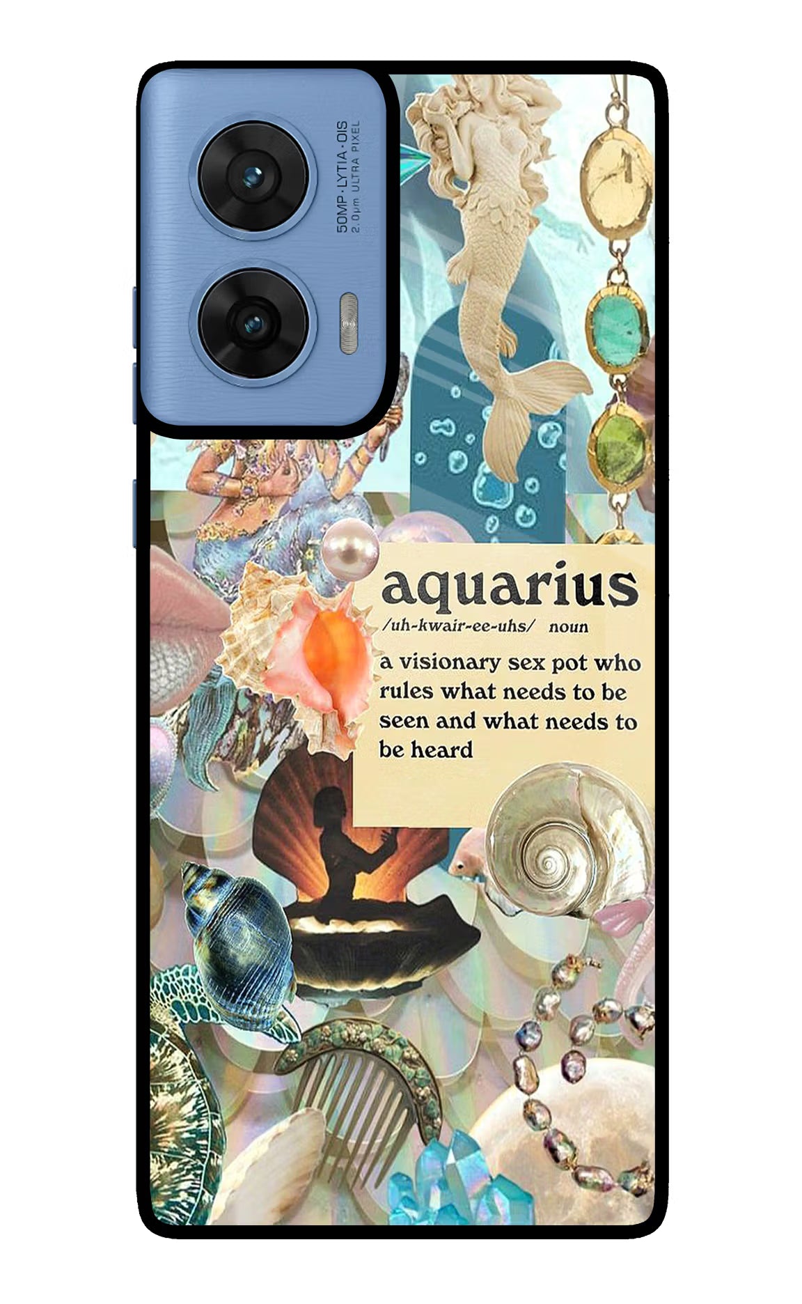 Aquarius Zodiac Moto G96 5G Glass Case