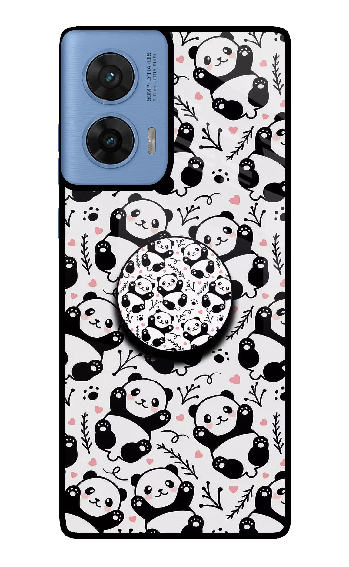 Cute Panda Moto G96 5G Pop Case