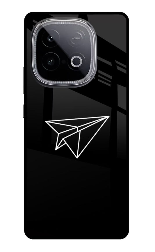 Paper Plane White iQOO Neo 10 Glass Case