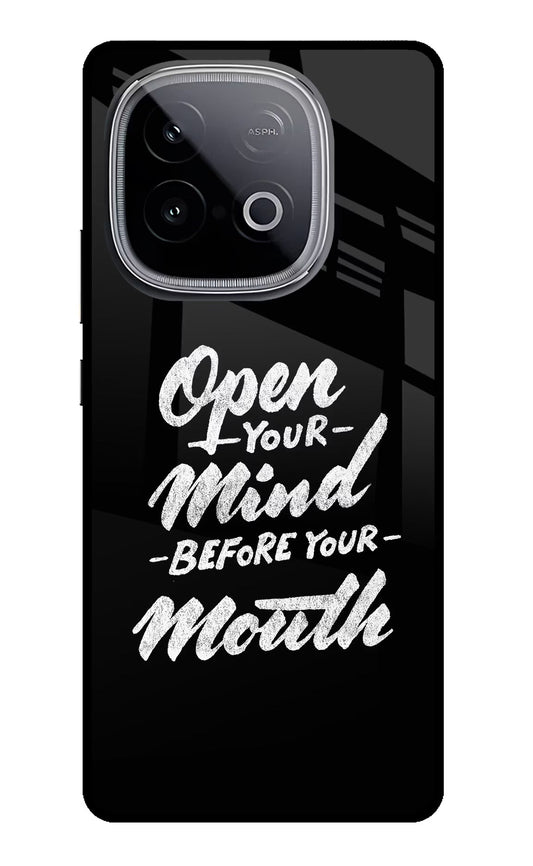Open Your Mind Before Your Mouth iQOO Neo 10 Back Cover