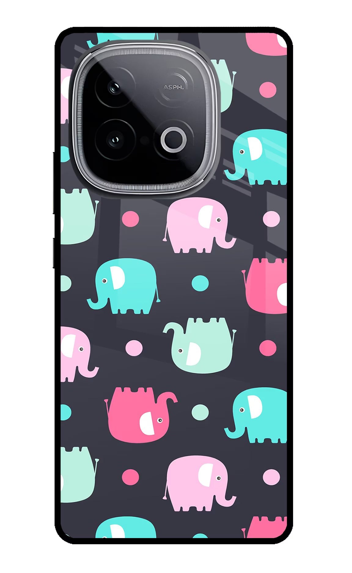 Elephants iQOO Neo 10 Glass Case