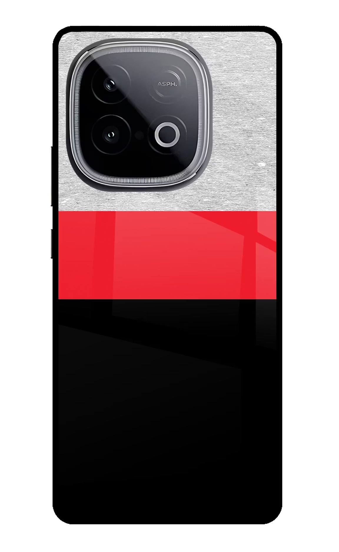 Tri Color Pattern iQOO Neo 10 Glass Case