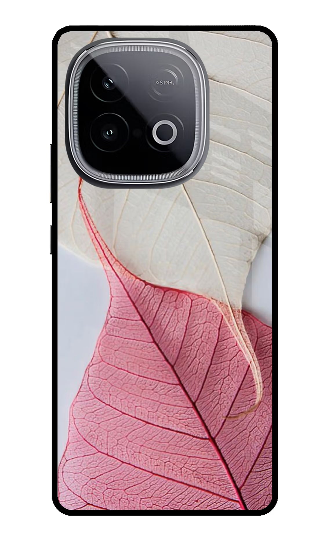White Pink Leaf iQOO Neo 10 Back Cover