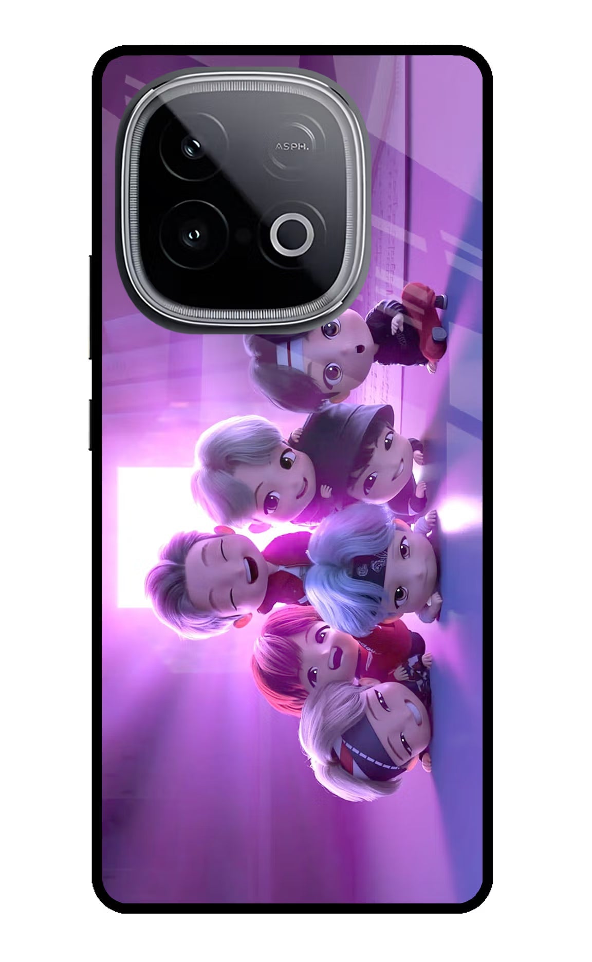BTS Chibi iQOO Neo 10 Glass Case