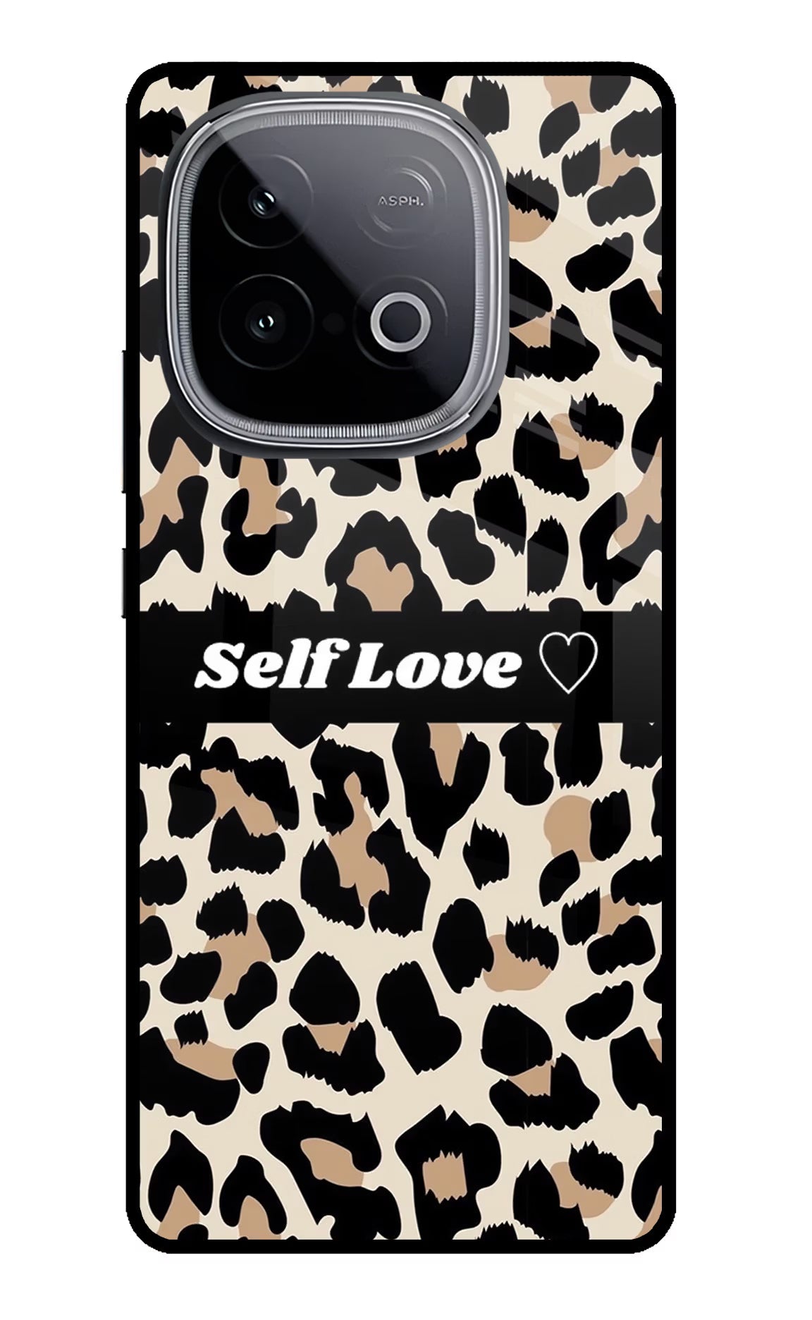 Leopard Print Self Love iQOO Neo 10 Glass Case