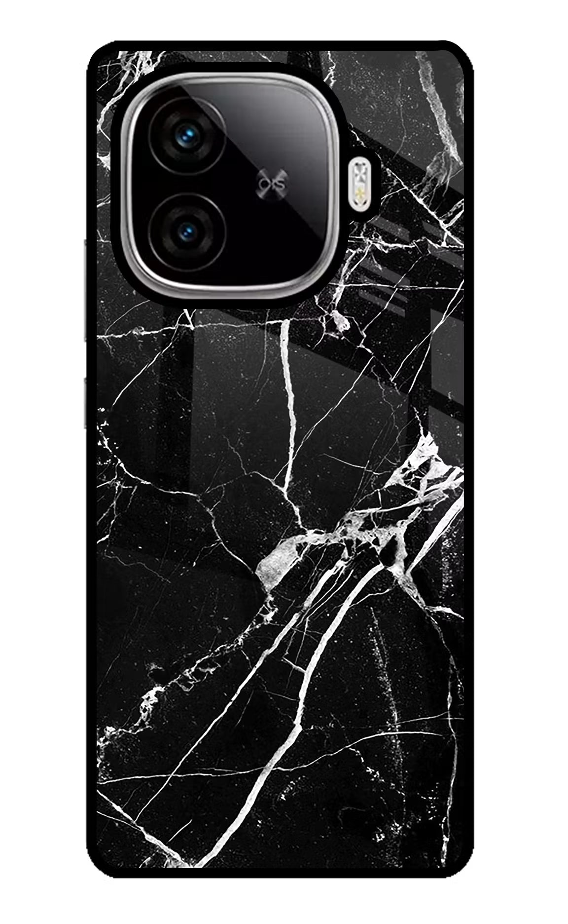 Black Marble Pattern iQOO Neo 10R 5G Back Cover