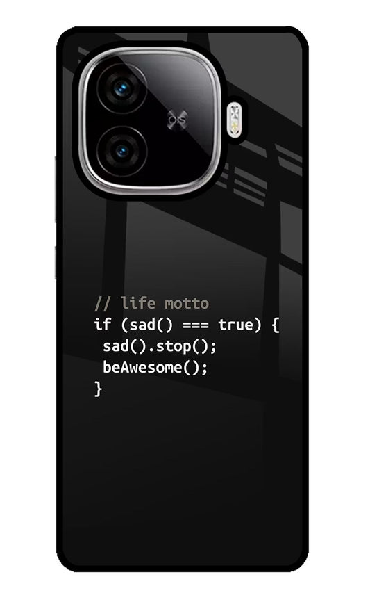 Life Motto Code iQOO Neo 10R 5G Back Cover