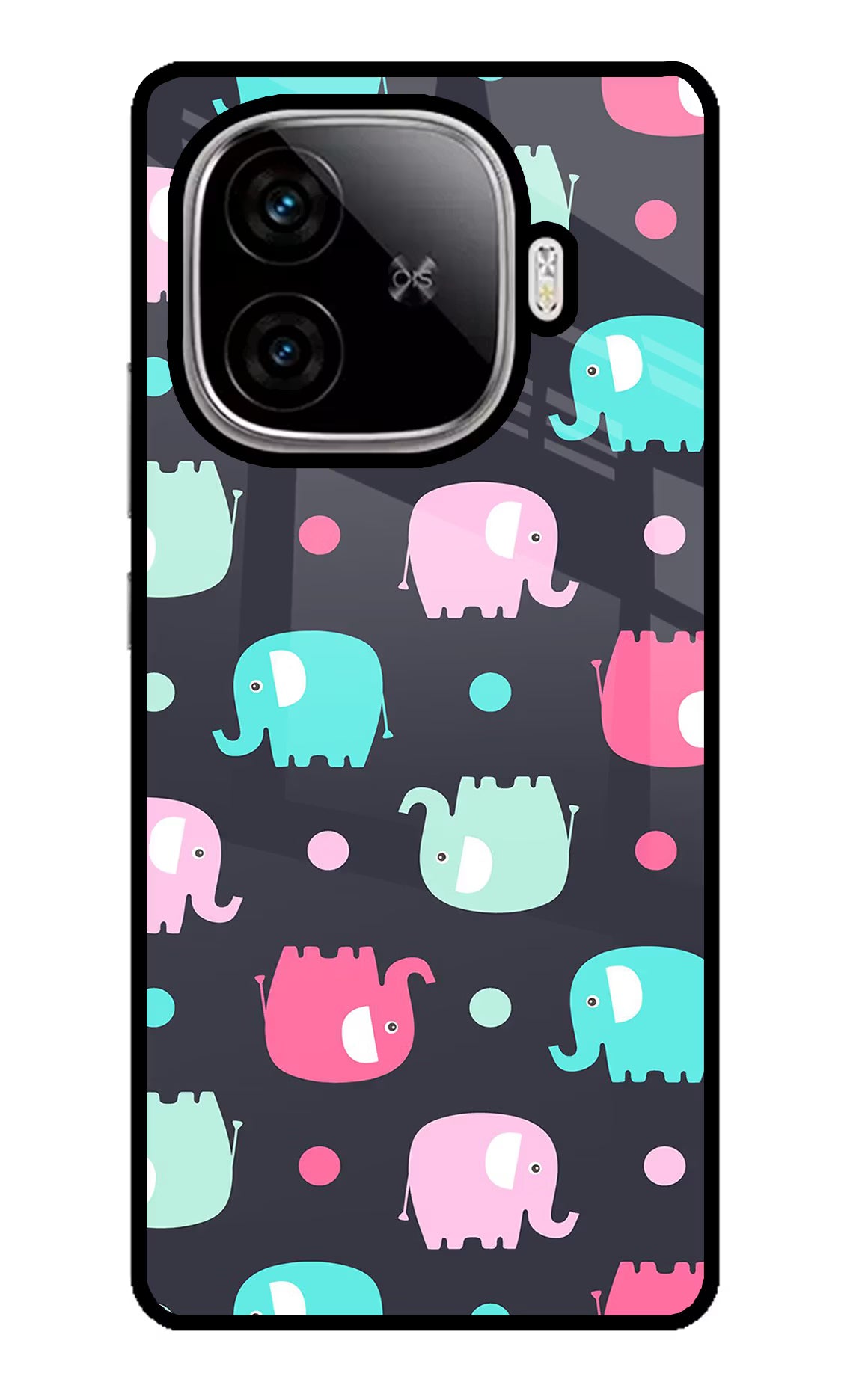Elephants iQOO Neo 10R 5G Glass Case