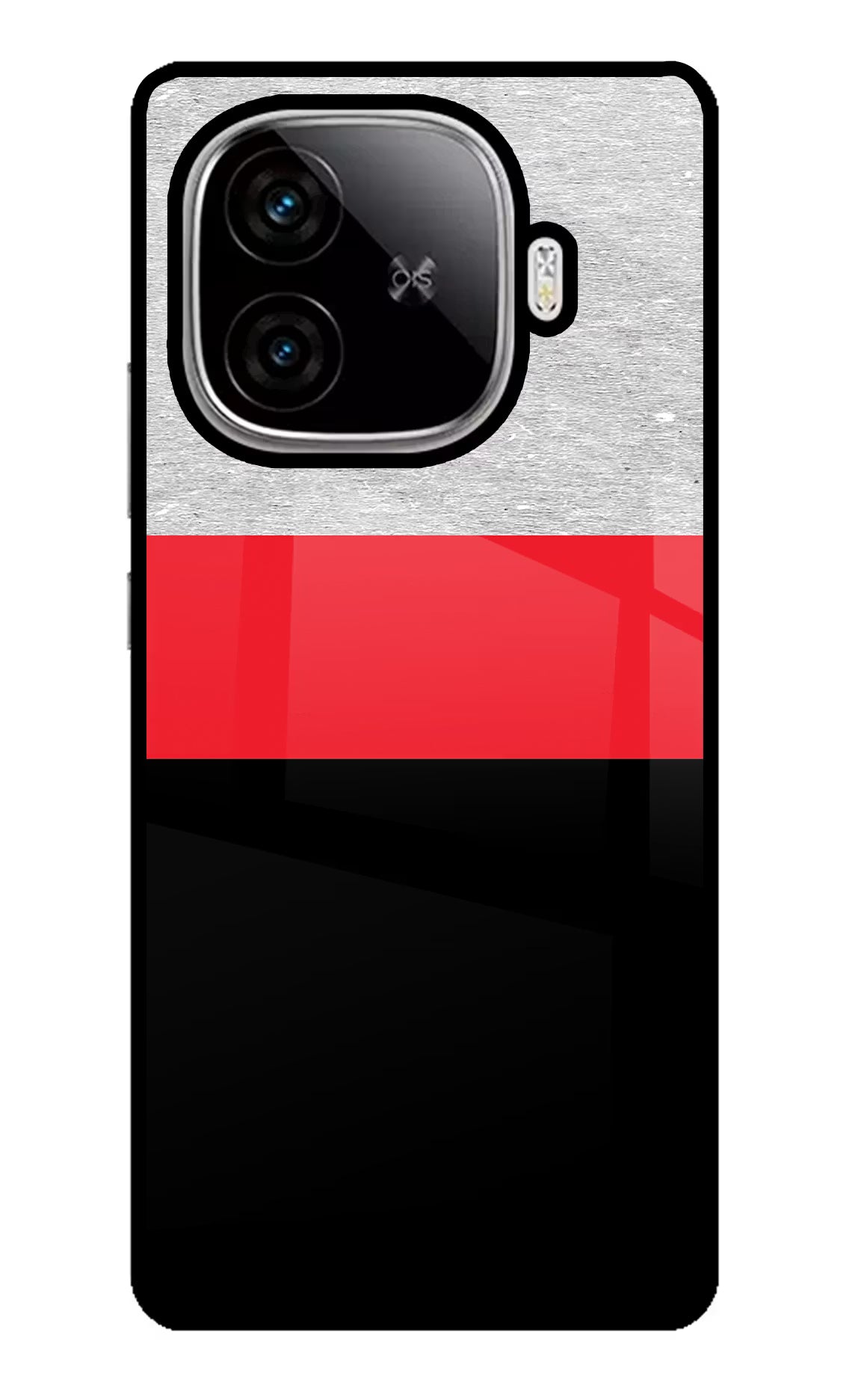 Tri Color Pattern iQOO Neo 10R 5G Glass Case