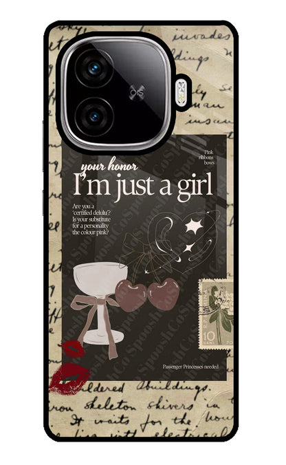 I am just a girl iQOO Neo 10R 5G Back Cover