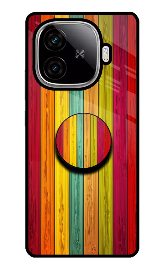 Multicolor Wooden iQOO Neo 10R 5G Pop Case
