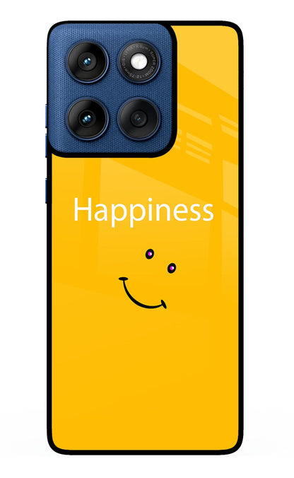 Happiness With Smiley Moto Edge 60 Back Cover