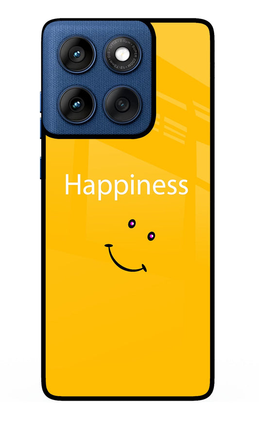 Happiness With Smiley Moto Edge 60 Back Cover