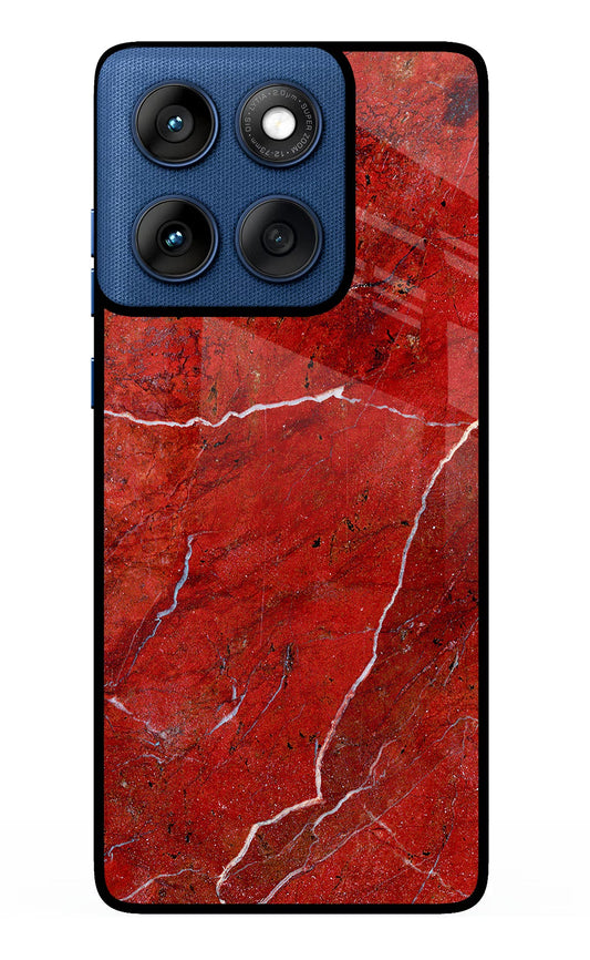 Red Marble Design Moto Edge 60 Back Cover