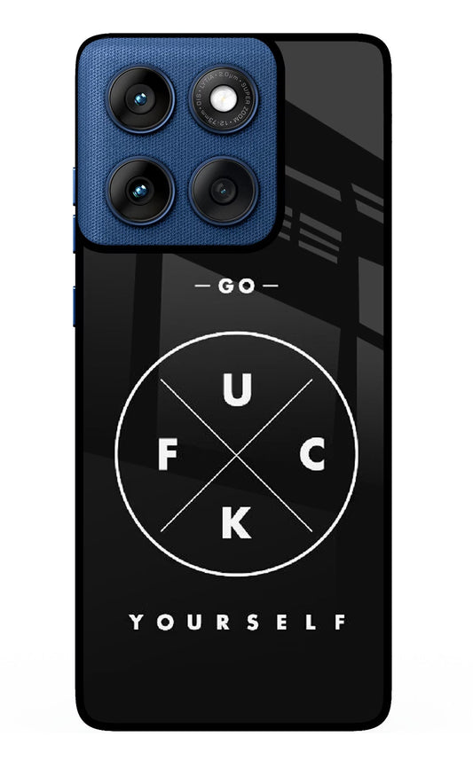 Go Fuck Yourself Moto Edge 60 Back Cover