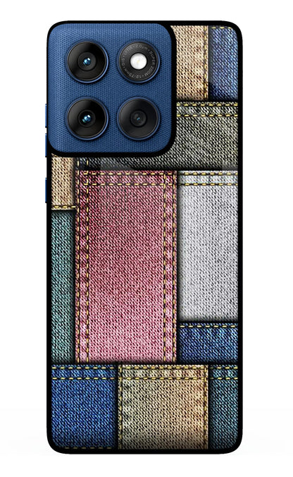 Multicolor Jeans Moto Edge 60 Back Cover