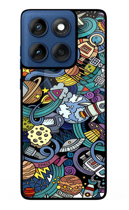 Space Abstract Moto Edge 60 Glass Case