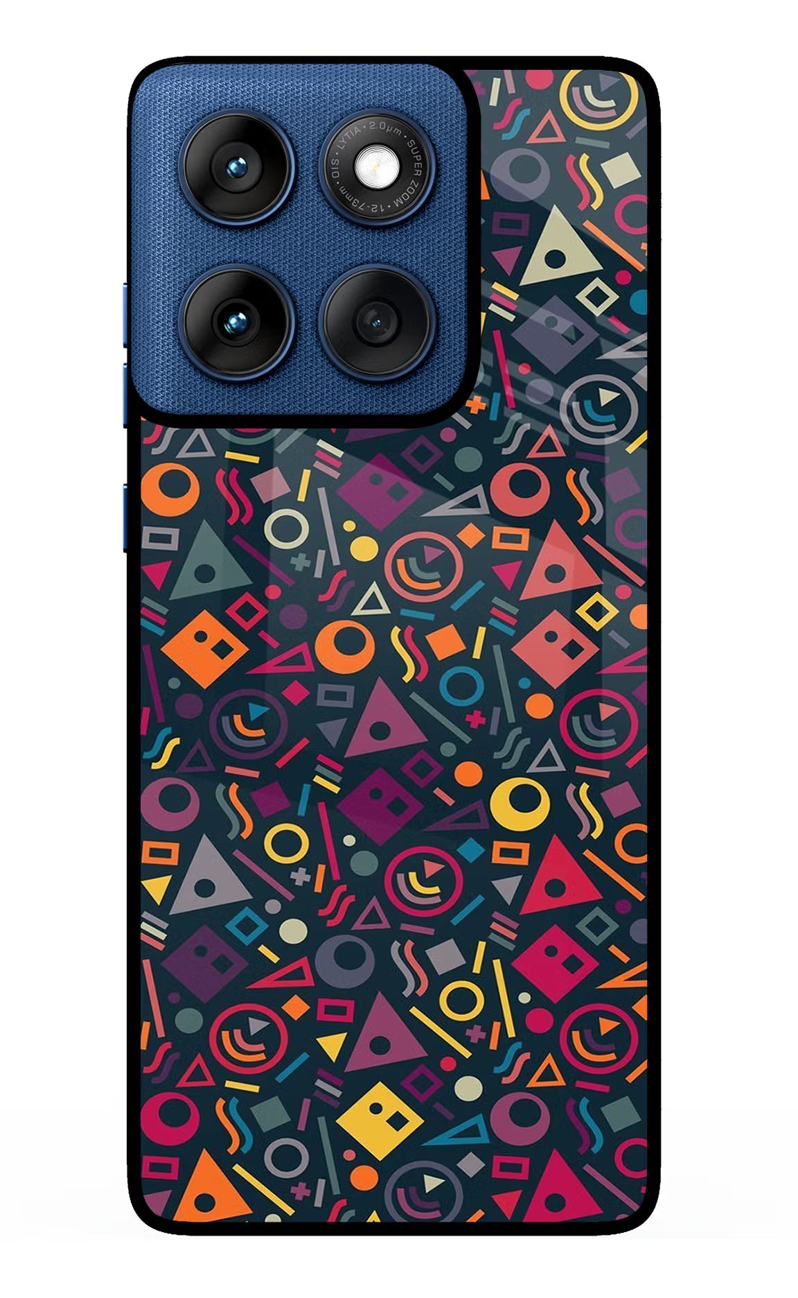 Geometric Abstract Moto Edge 60 Glass Case