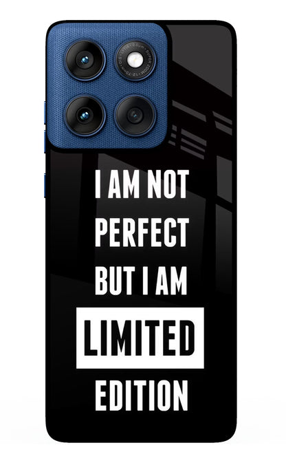 I Am Not Perfect But I Am Limited Edition Moto Edge 60 Back Cover