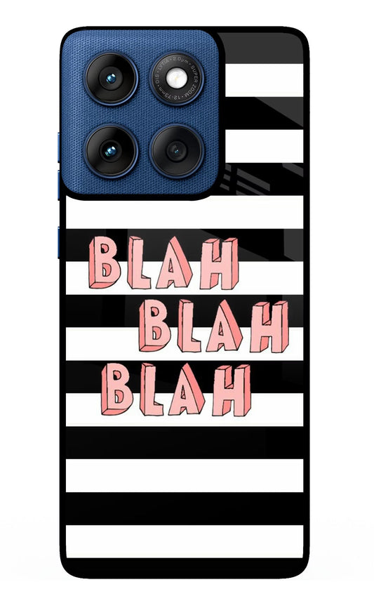Blah Blah Blah Moto Edge 60 Glass Case