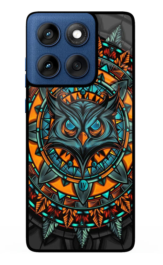Angry Owl Art Moto Edge 60 Glass Case