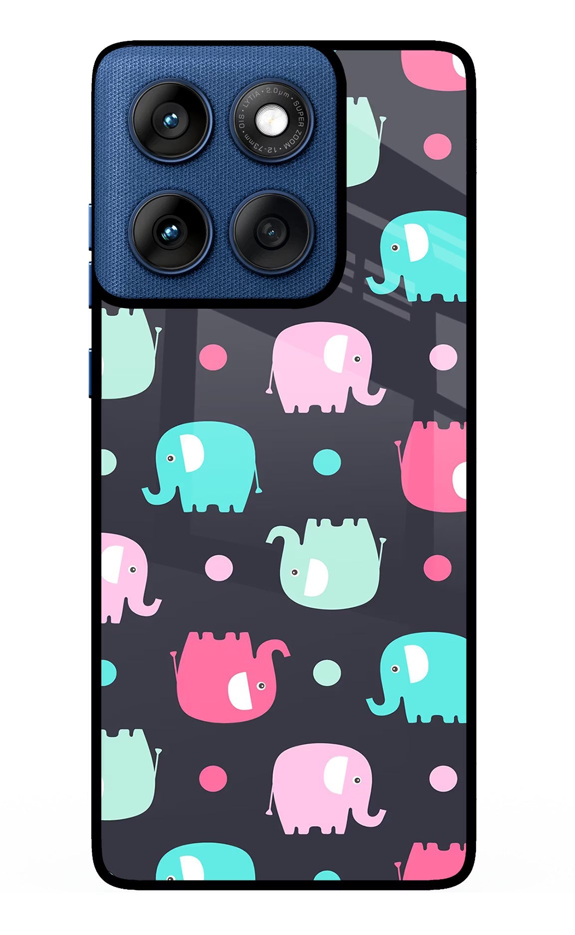 Elephants Moto Edge 60 Back Cover