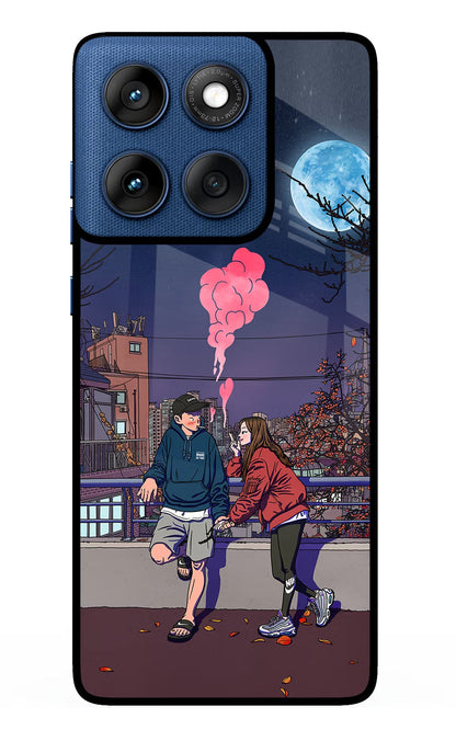 Chilling Couple Moto Edge 60 Back Cover
