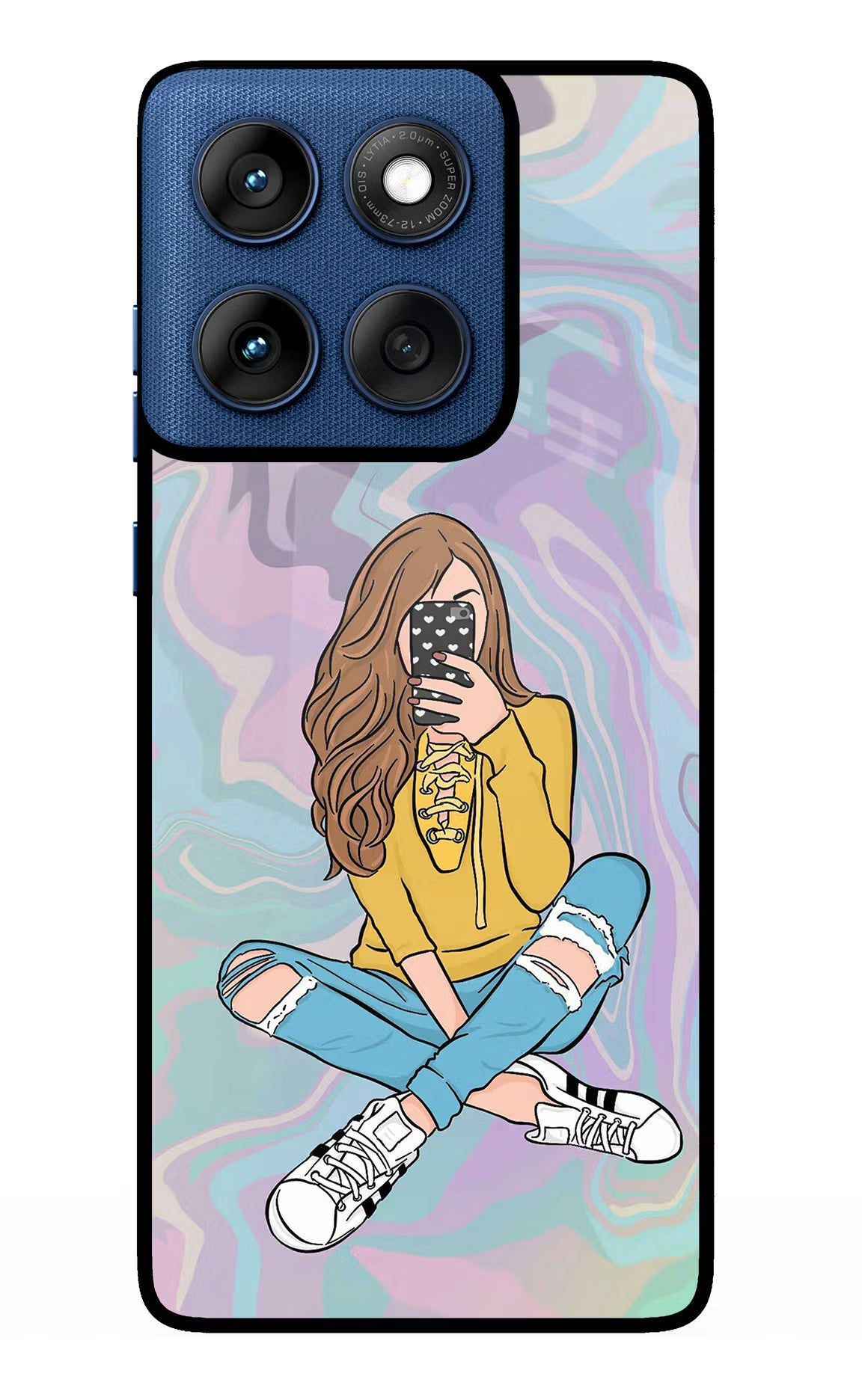 Selfie Girl Moto Edge 60 Back Cover