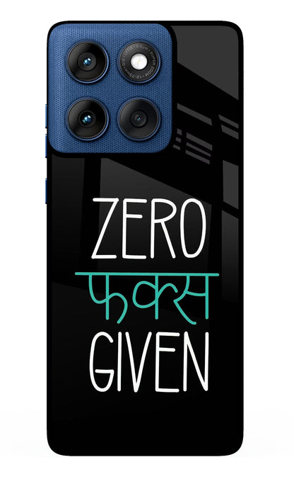 Zero Fucks Given Moto Edge 60 Back Cover