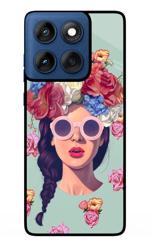 Pretty Girl Moto Edge 60 Glass Case