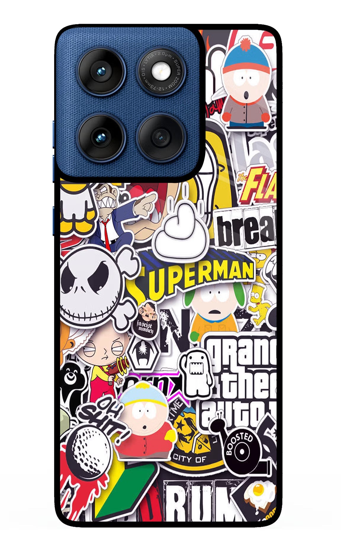 Sticker Bomb Moto Edge 60 Back Cover