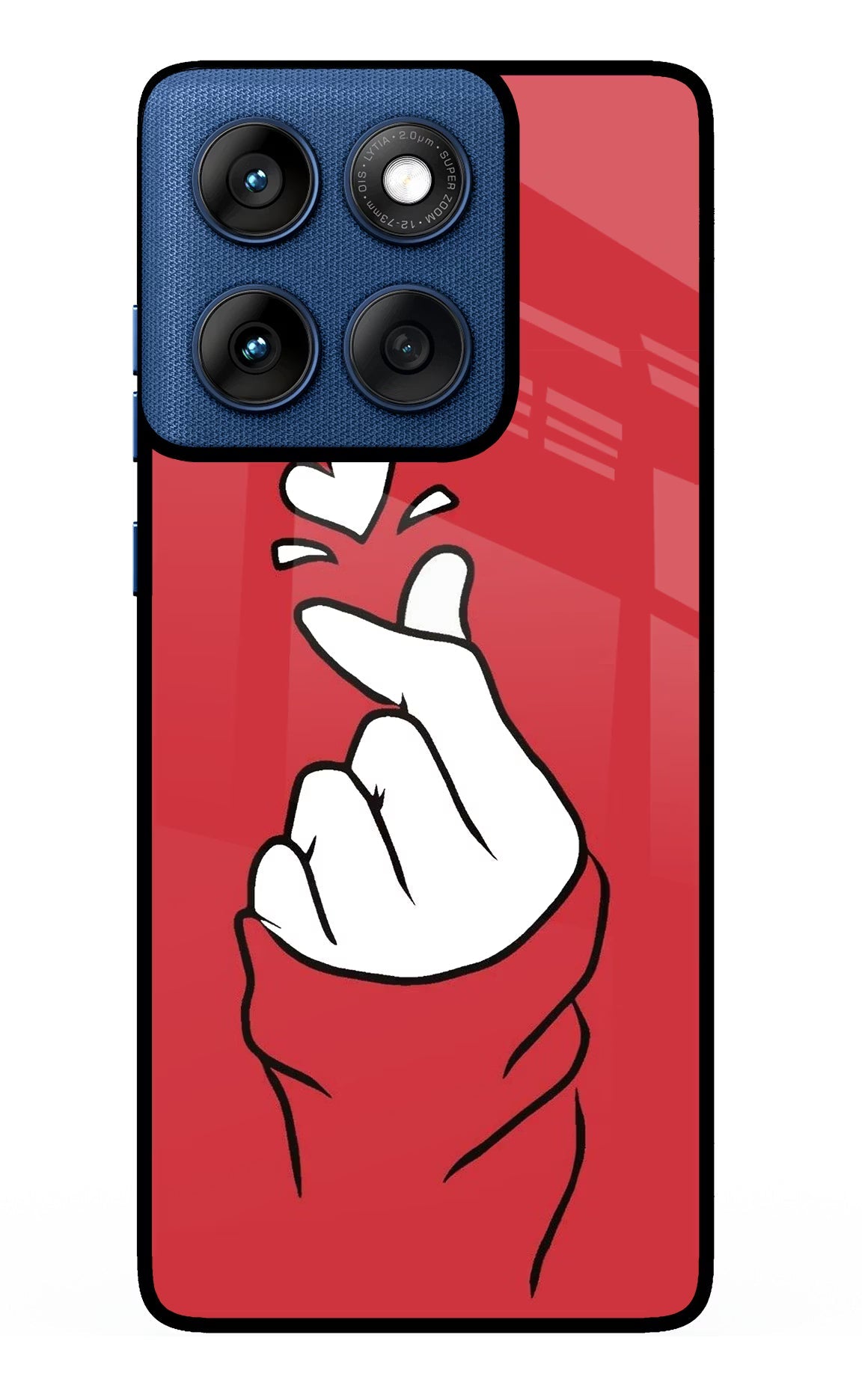 Korean Love Sign Moto Edge 60 Back Cover
