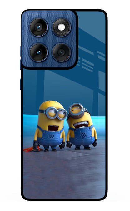 Minion Laughing Moto Edge 60 Back Cover