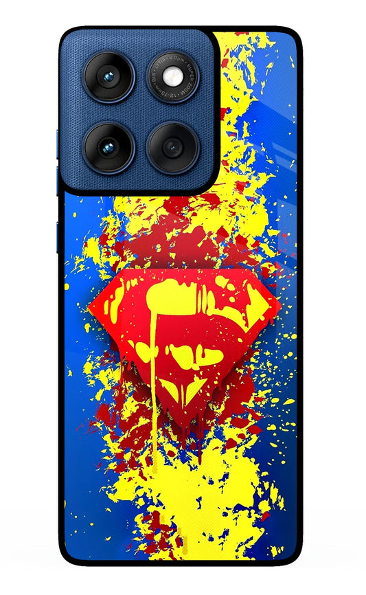 Superman logo Moto Edge 60 Glass Case