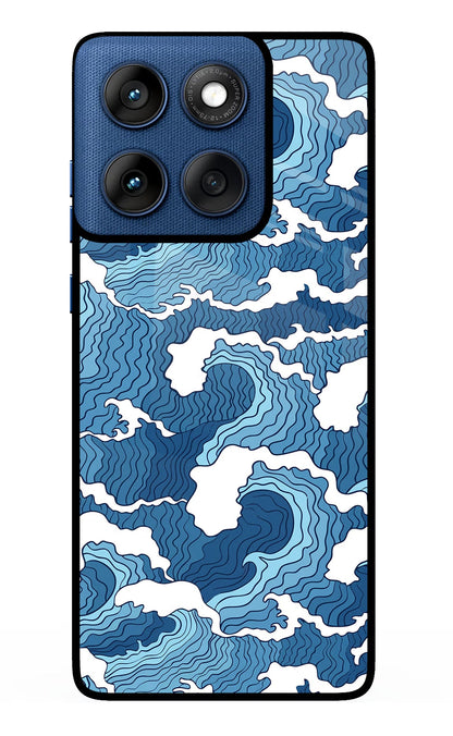 Blue Waves Moto Edge 60 Back Cover