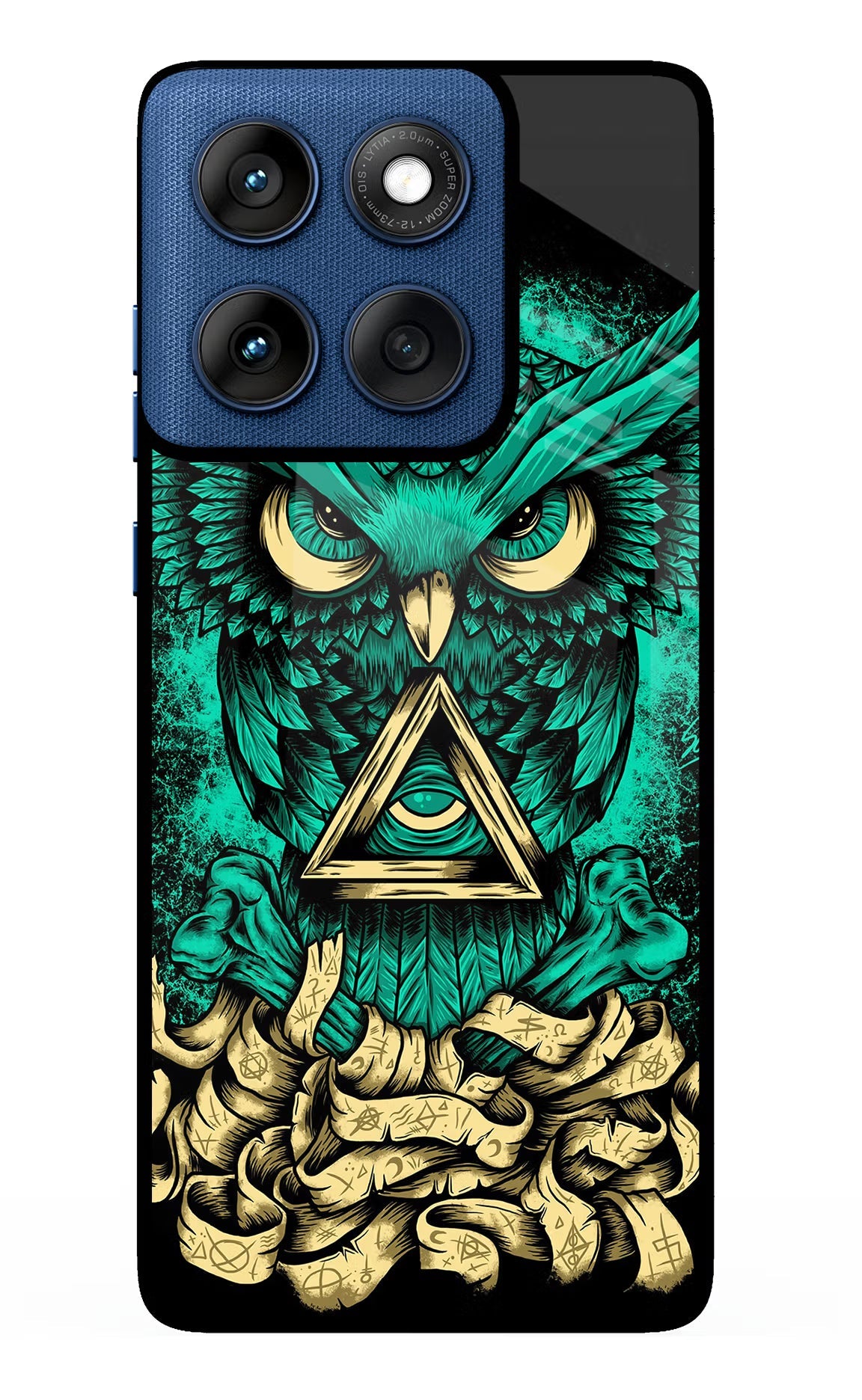 Green Owl Moto Edge 60 Back Cover