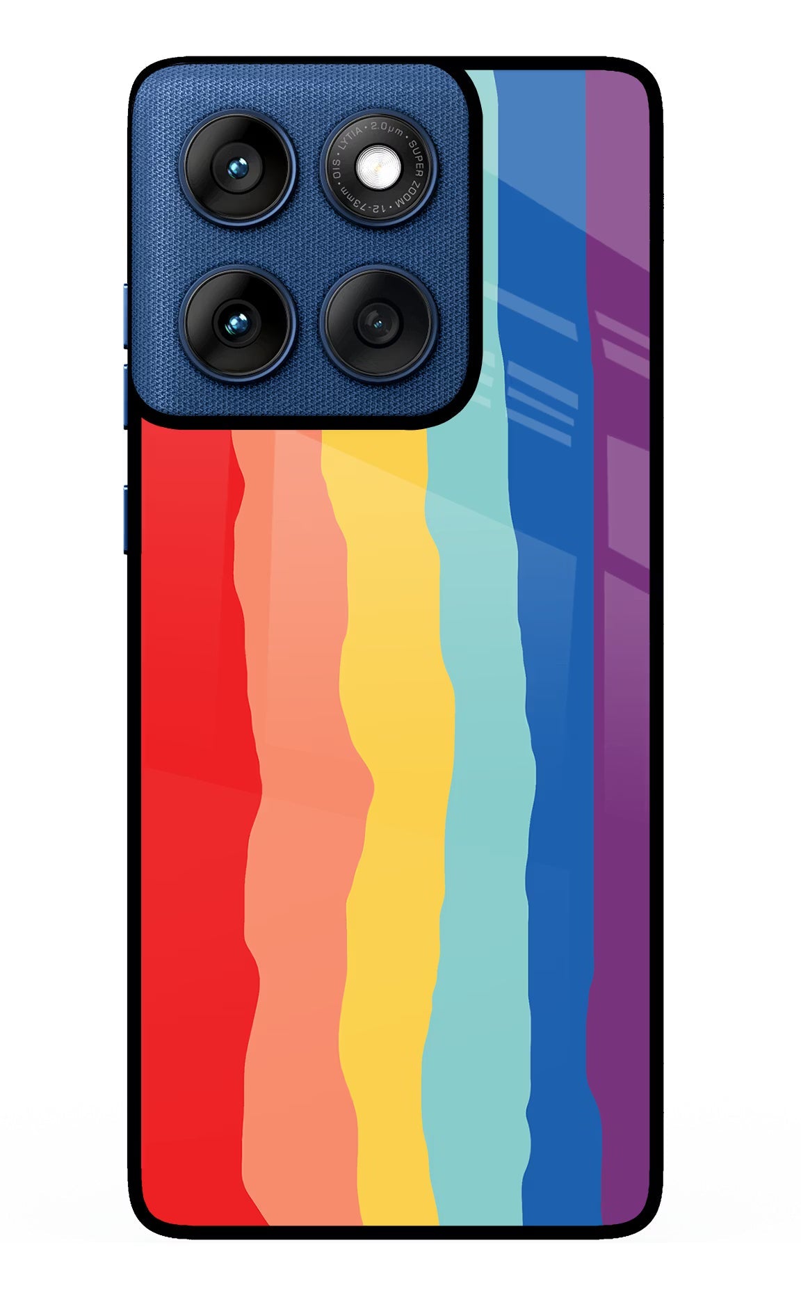 Rainbow Moto Edge 60 Glass Case