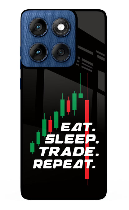 Eat Sleep Trade Repeat Moto Edge 60 Back Cover