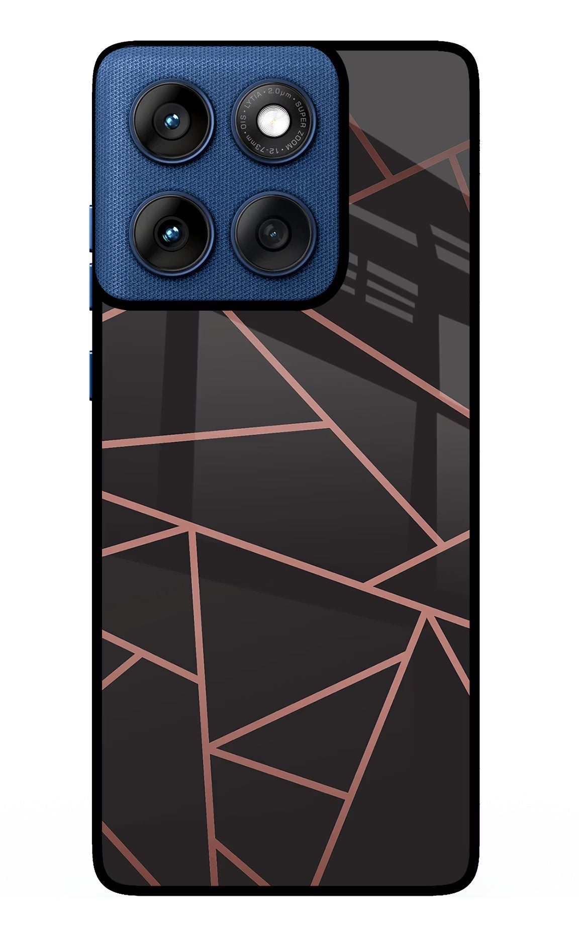 Geometric Pattern Moto Edge 60 Glass Case