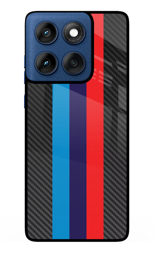 BMW Stripes Pattern Moto Edge 60 Back Cover