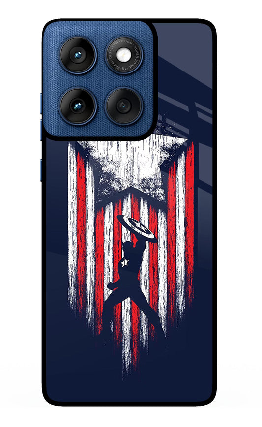 Captain America Marvel Art Moto Edge 60 Back Cover