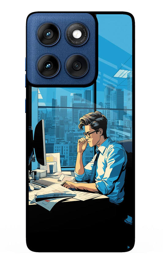 Focused Hustler (AI Generated) Moto Edge 60 Back Cover