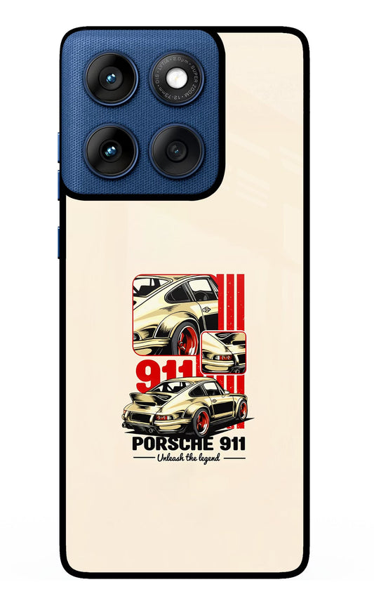 Classic Porsche 911 Moto Edge 60 Back Cover