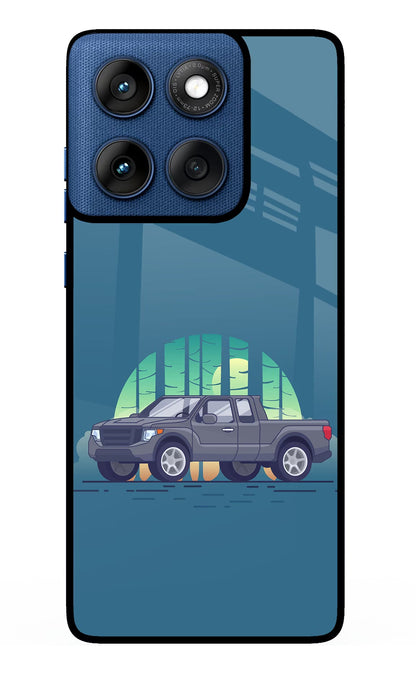 Retro Garage Vibe Moto Edge 60 Back Cover
