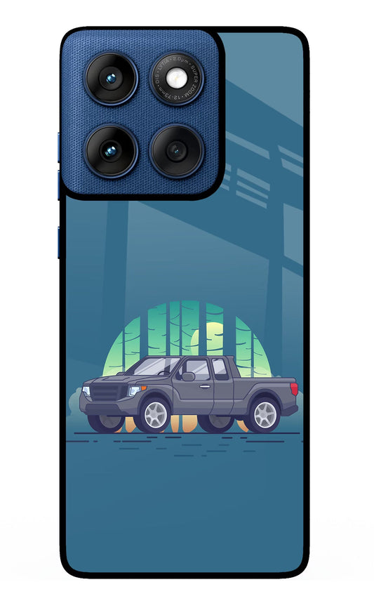 Retro Garage Vibe Moto Edge 60 Back Cover