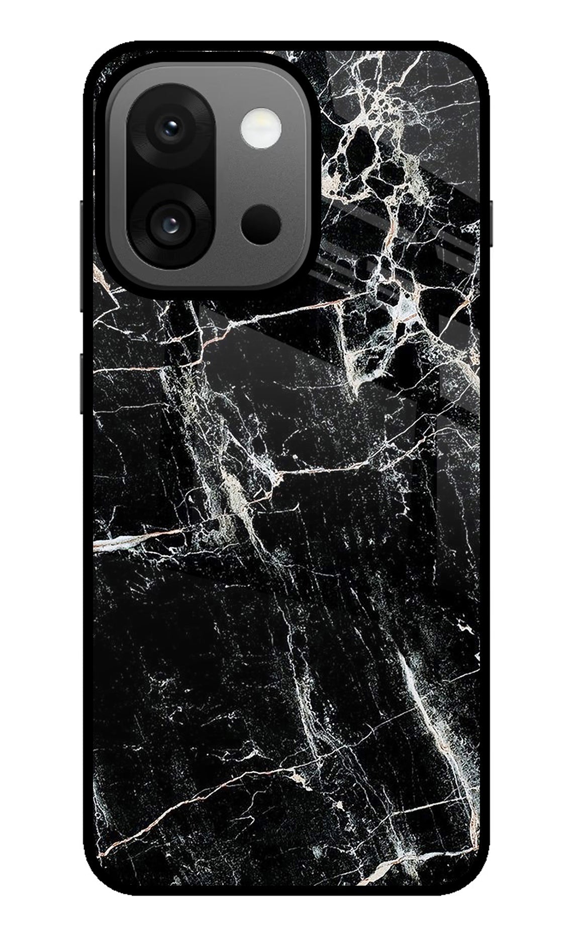 Black Marble Texture OnePlus 13s Back Cover