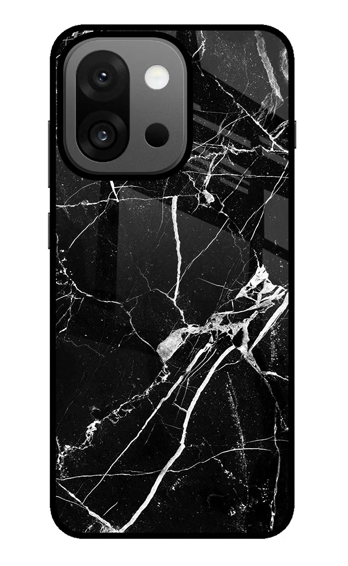 Black Marble Pattern OnePlus 13s Back Cover